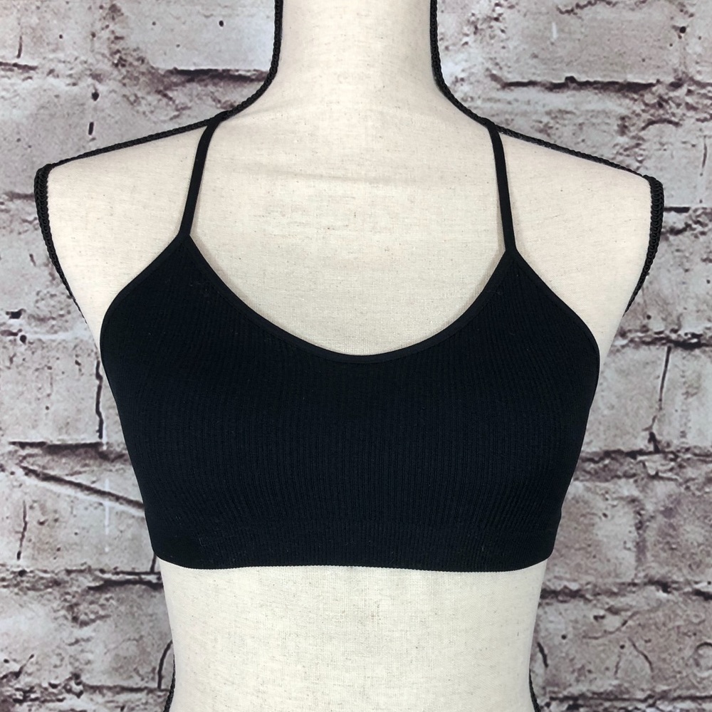 NEW Pullover Illusion Tattoo Black Bralette - Picture 7 of 8